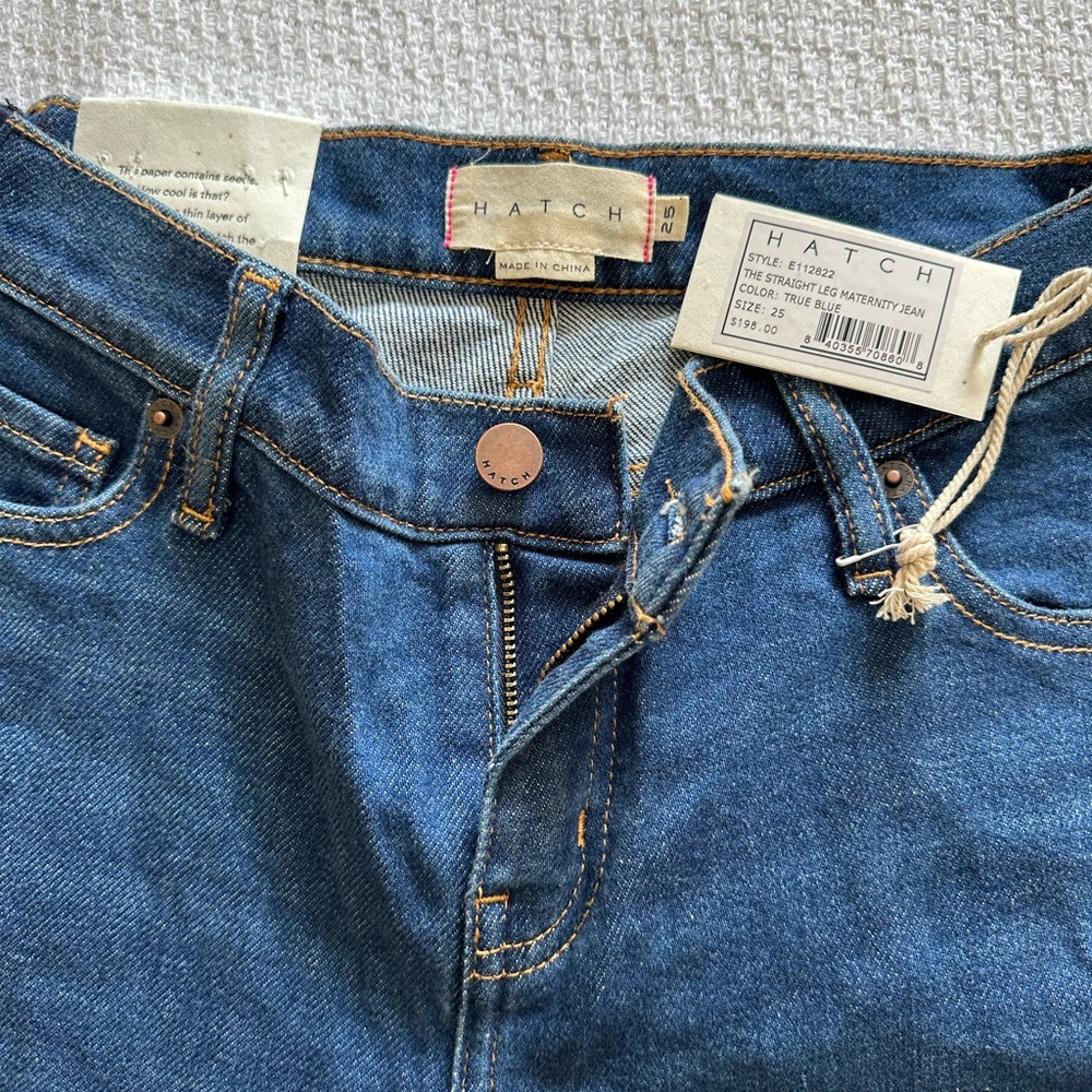 NWT Hatch The Straight Leg Maternity Jean